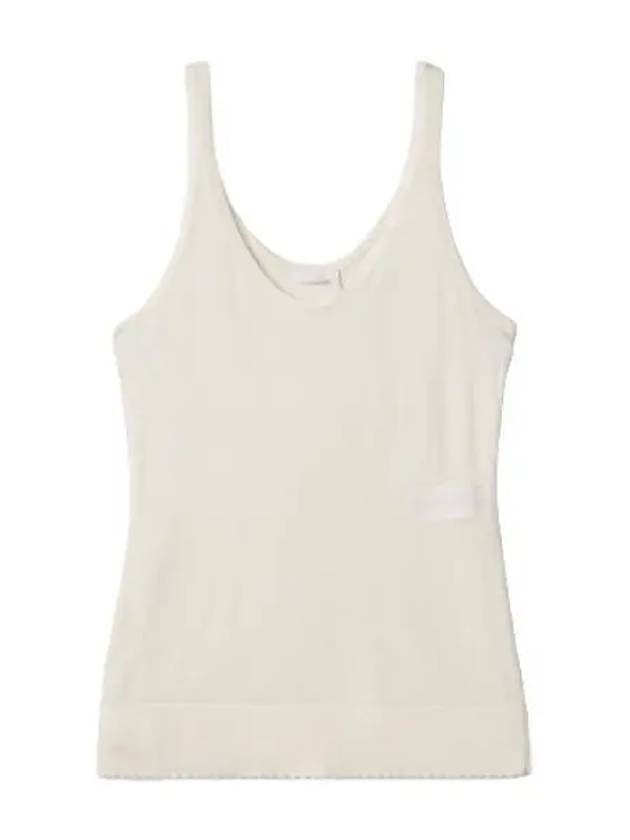 scallop tank top sleeveless white - CHLOE - BALAAN 1