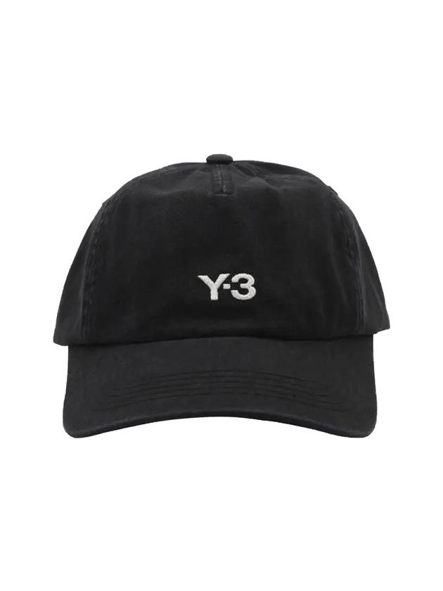 Embroidered Logo Ball Cap Black - Y-3 - BALAAN 1