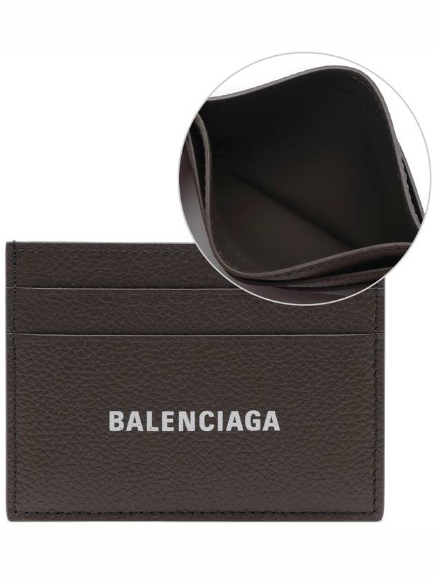 Logo Print Cash Card Holder Dark Green - BALENCIAGA - BALAAN 3