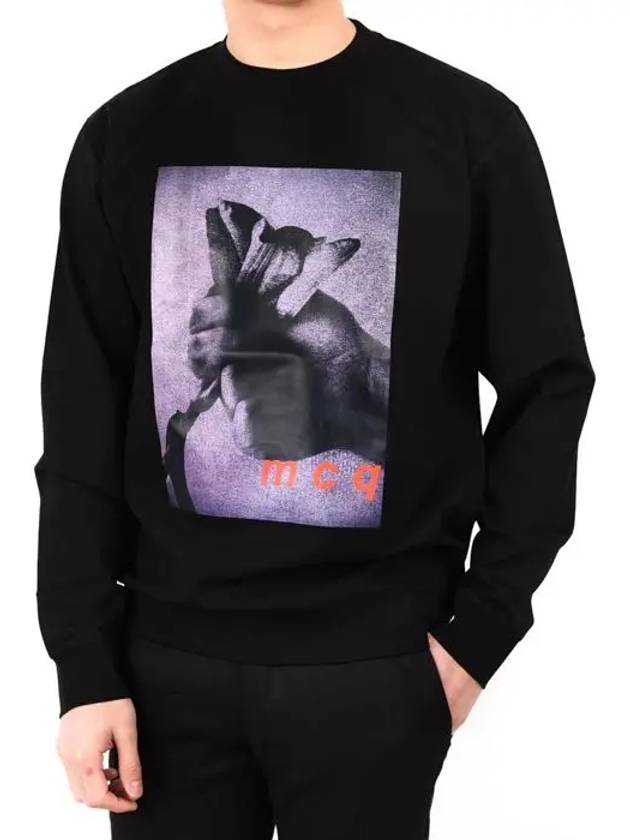 McCue Men s Printing Sweatshirt Black RJR58 - ALEXANDER MCQUEEN - BALAAN 1