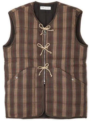 Check Padded Vest M4231PHT Highland Tartan B0110810038 - OUR LEGACY - BALAAN 1