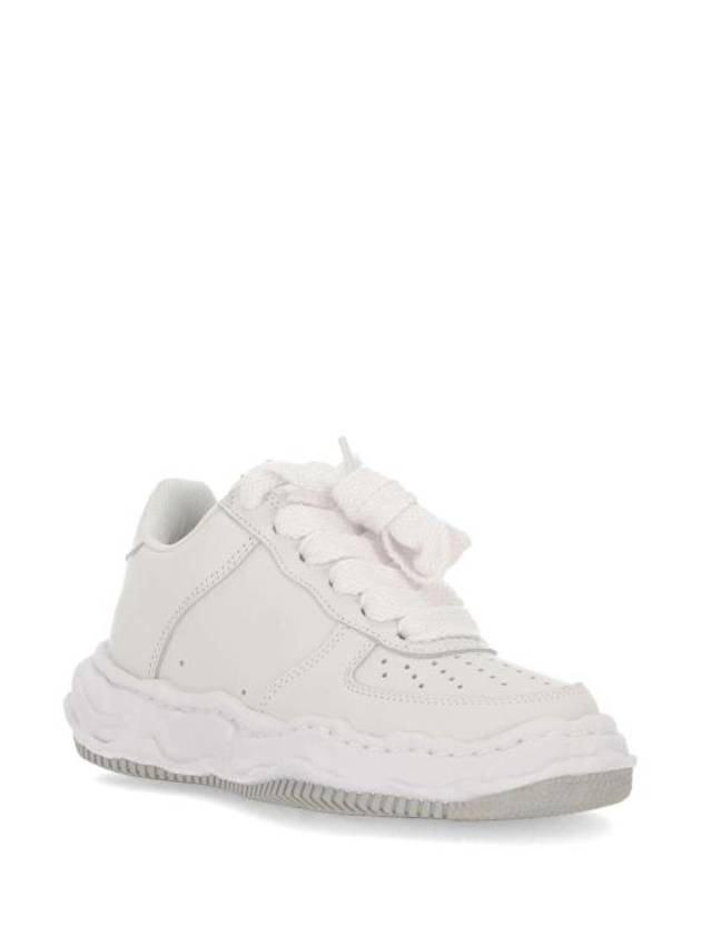 Wayne OG Sole Leather Low Top Sneakers White - MAISON MIHARA YASUHIRO - BALAAN 3