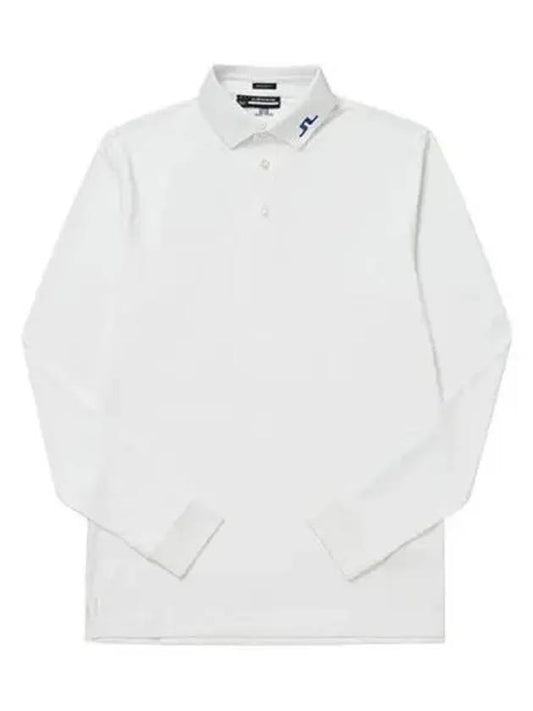 Men's Tour Tech Long Sleeve Polo Shirt White - J.LINDEBERG - BALAAN 2