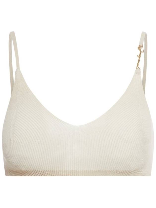 Pralou logo decoration bralette top 231KN5022060 - JACQUEMUS - BALAAN 2