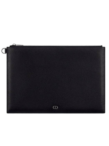 CD Icon Signature A4 Pouch Black - DIOR - BALAAN 1