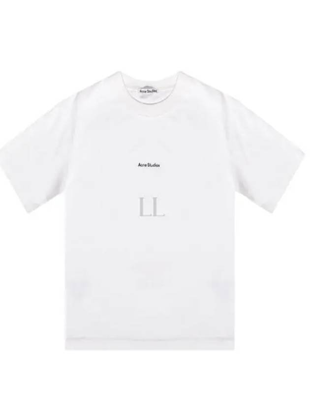 Logo Crew Neck Short Sleeve T-Shirt White - ACNE STUDIOS - BALAAN 2