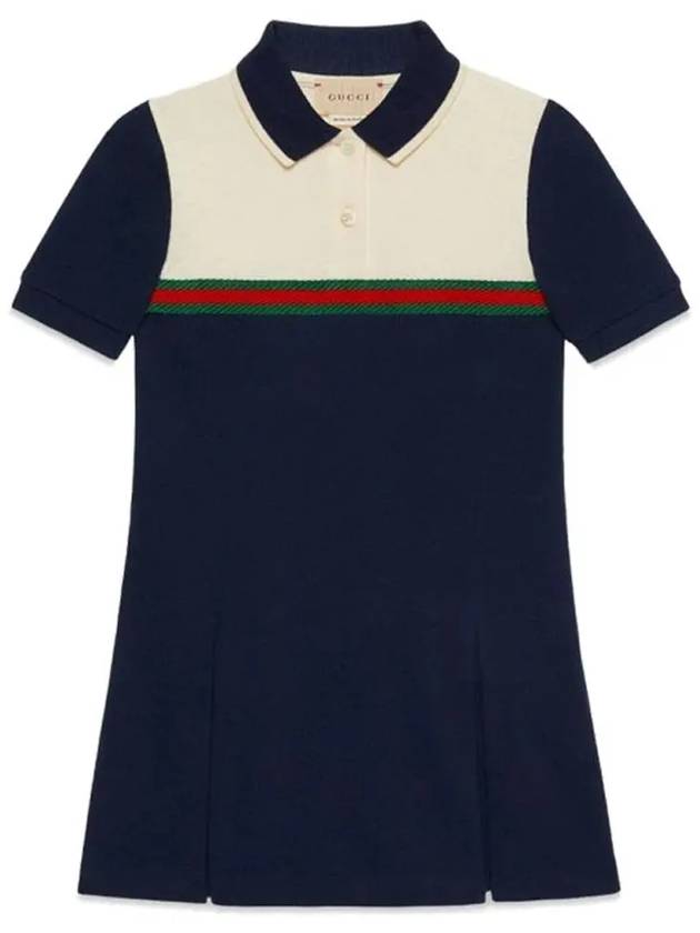 Kids Web Detail Collar One Piece 742139 XJFK5 4582 - POLO RALPH LAUREN - BALAAN 2