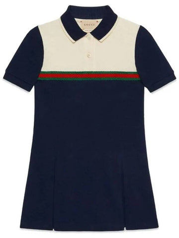 Kids Web Detail Collar One Piece 742139 XJFK5 4582 - POLO RALPH LAUREN - BALAAN 1