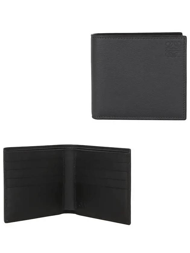 Anagram Embossed Bifold Halfwallet Anthracite - LOEWE - BALAAN.