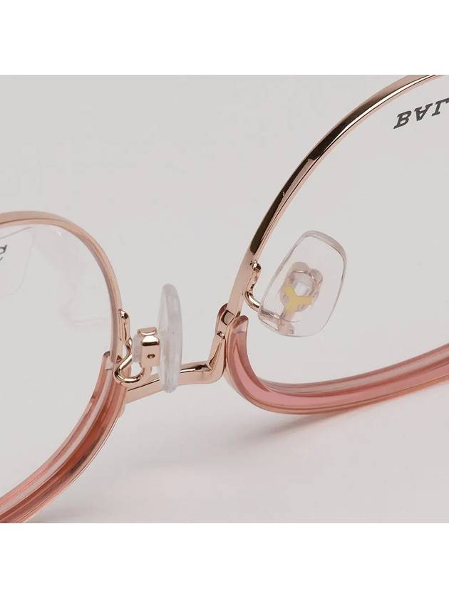 Glasses frame BY5049D 074 transparent lower gold frame round Asian fit - BALLY - BALAAN 6