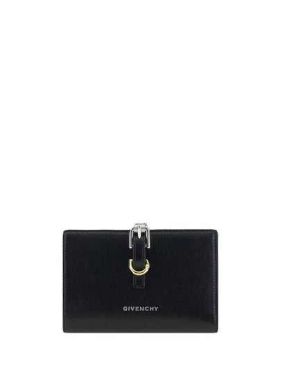 Voyou Leather Half Wallet Black - GIVENCHY - BALAAN 2