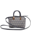 FF Small Fabric Tote Bag Blue - FENDI - BALAAN 5