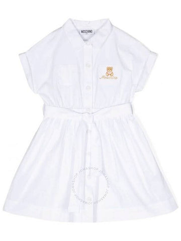 Moschino Short-Sleeve Shirt Dress, Size 8 - MOSCHINO - BALAAN 1