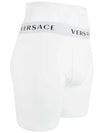 Men's Logo Low Rise Briefs 2 Pack White - VERSACE - BALAAN.