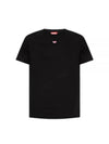 Men's T Diego D Patch Short Sleeve T-Shirt Black - DIESEL - BALAAN 2