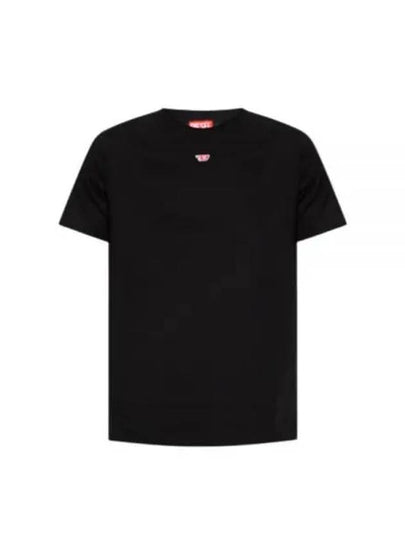 Men's T Diego D Patch Short Sleeve T-Shirt Black - DIESEL - BALAAN 2