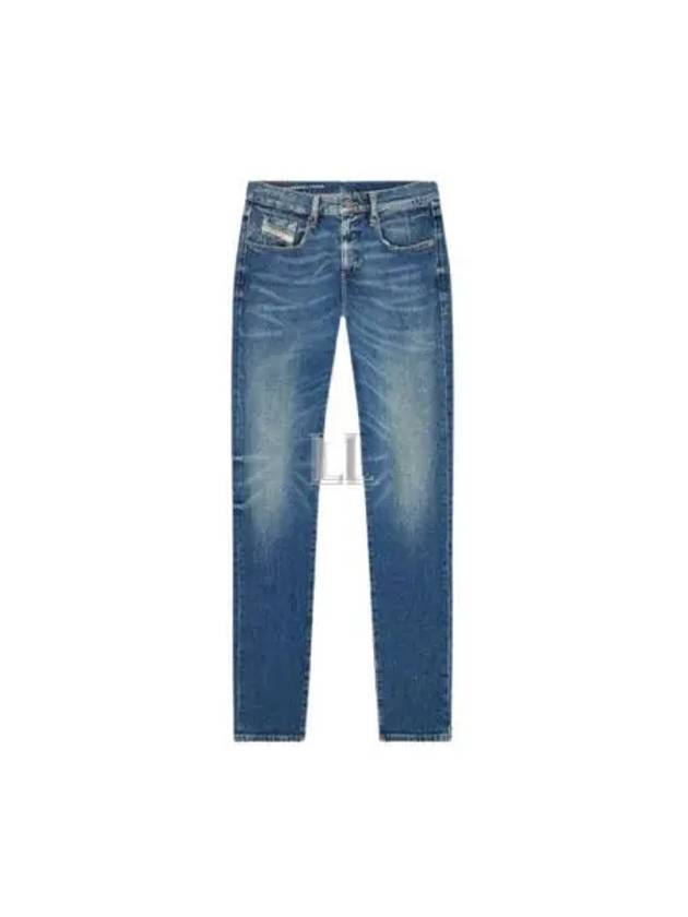 Destructive Slim Fit Jeans Blue - DIESEL - BALAAN 2