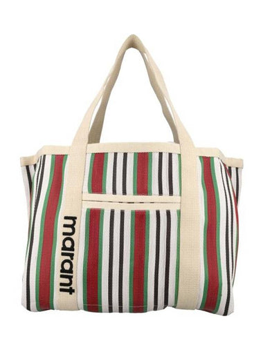 Darwen Striped Nylon Tote Bag Red - ISABEL MARANT - BALAAN 1