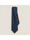 7CM BOUCLE H Tie Navy H339358T 02 - HERMES - BALAAN 1