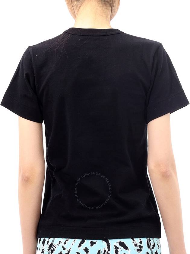 Red Heart Short Sleeve T-Shirt P1 T107 1 Black - COMME DES GARCONS - BALAAN 4