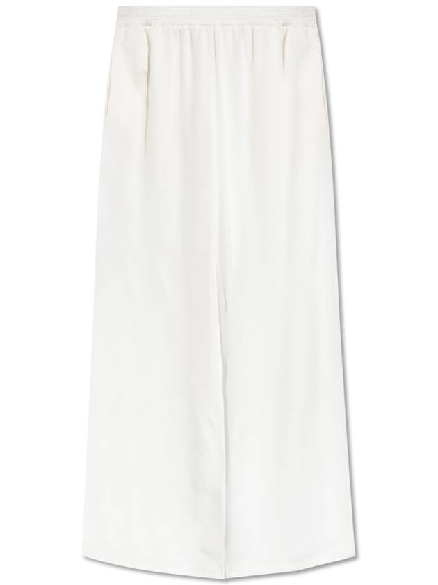 Women White Relaxed Fitting Satin Trousers Pants PAD264F284 D623 0000 0142 - FABIANA FILIPPI - BALAAN 2