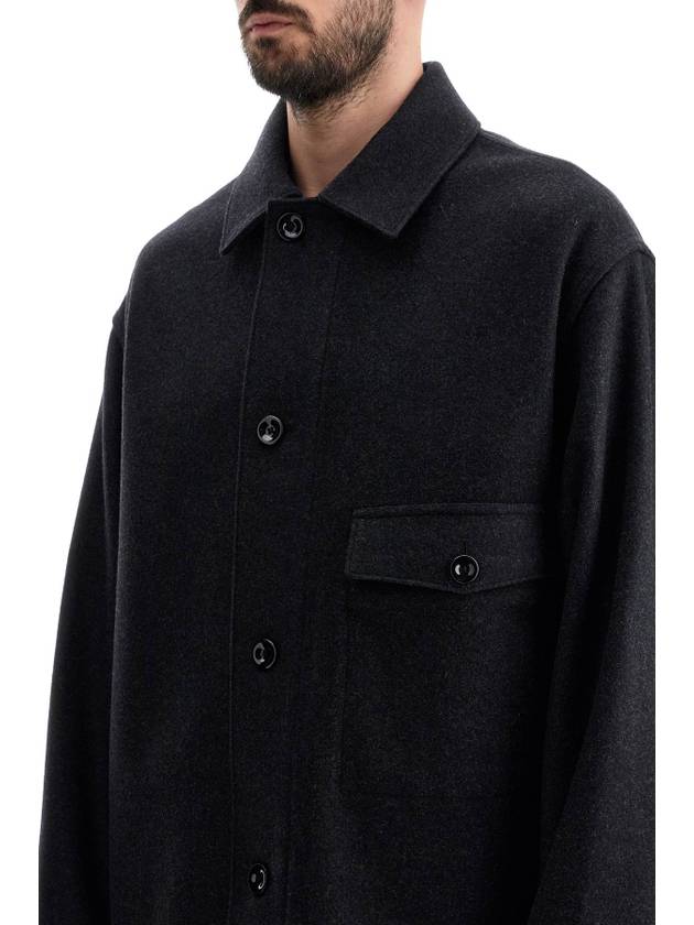 One Pocket Over Long Sleeve Shirt Black - LEMAIRE - BALAAN 5