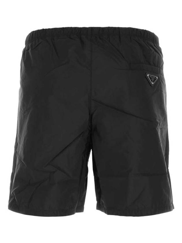 Logo Patch Re-Nylon Swim Shorts Black - PRADA - BALAAN 3