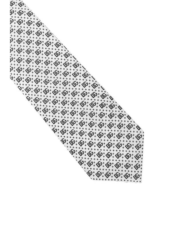 logo jacquard silk tie GT147EG0JQZ - DOLCE&GABBANA - BALAAN 3