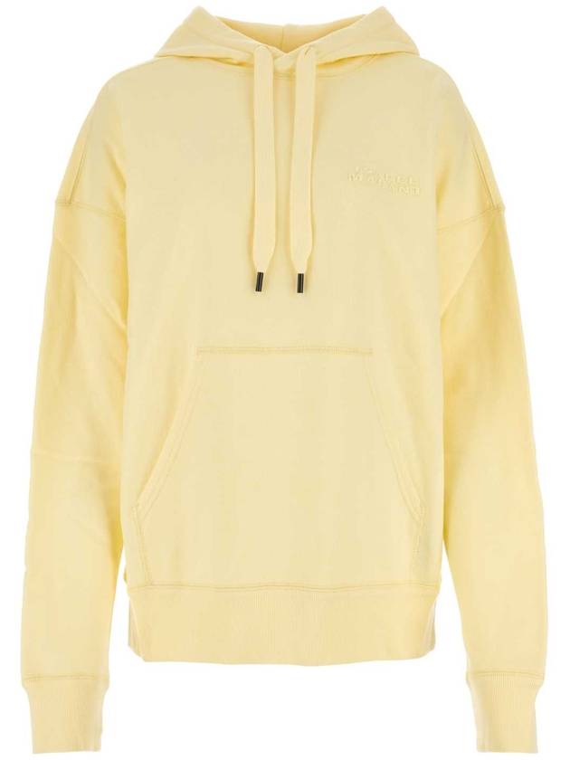 Women's Scott Logo Hoodie Top Yellow - ISABEL MARANT - BALAAN 1