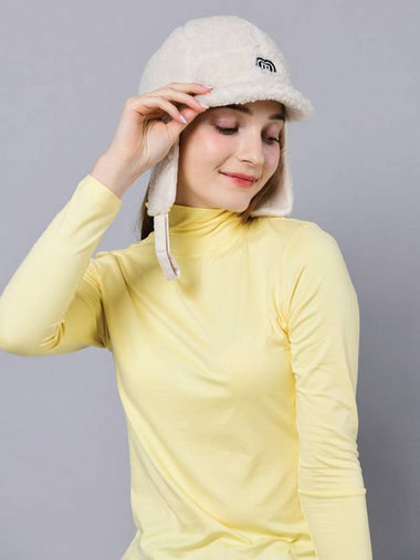 Women s Fleece Velcro Opening Ivory Soft Type Earring Cap DO6232AC113 1 - DOYOUKNOWMC GOLF WEAR - BALAAN 1