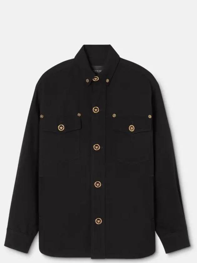 Men's Wool Blouson Jacket Black - VERSACE - BALAAN 2