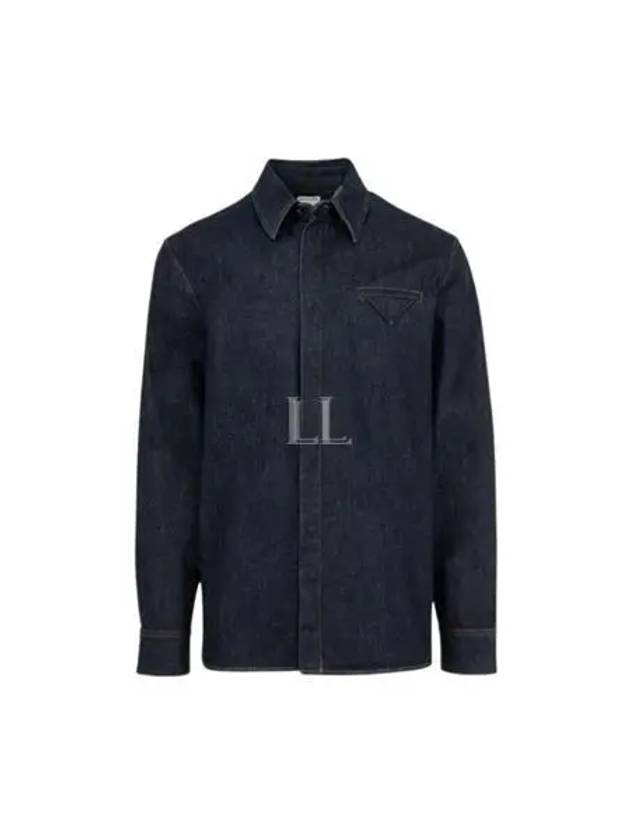 Indigo Denim Long Sleeve Shirt Indigo - BOTTEGA VENETA - BALAAN 2