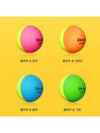 Golf Ball Vivid Combi Half Half Ball Matte 3 Piece 1 Dozen 12 Balls - VOLVIK - BALAAN 3