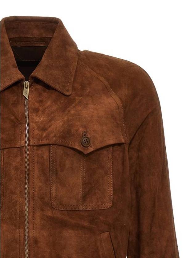 24SS Men's Suede Casual Jacket 46558UVAGECACAO BPG - SALVATORE SANTORO - BALAAN 3