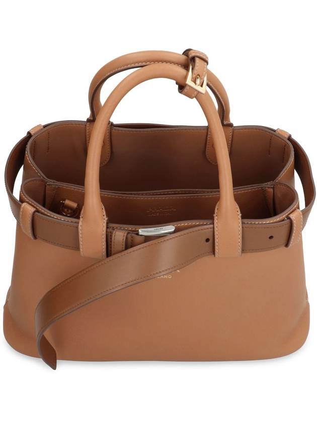 Buckle Medium Tote Bag Caramel - PRADA - BALAAN 6