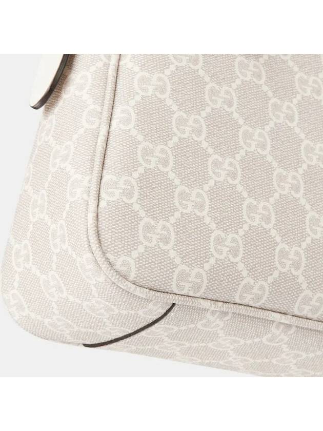 GG Emblem Medium Shoulder Bag Beige White - GUCCI - BALAAN 10