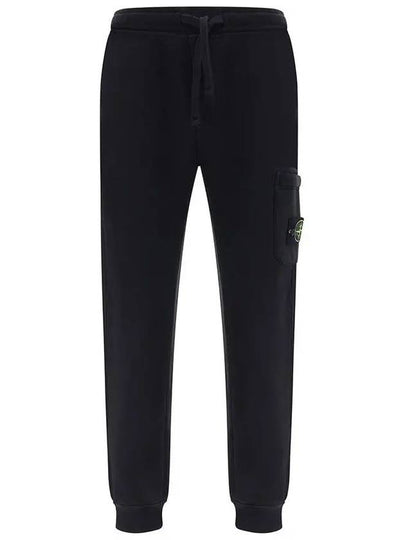 Wappen Patch Drawstring Track Pants Black - STONE ISLAND - BALAAN 2