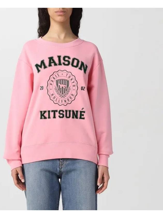 Women's Varsity Comfort Sweatshirt Pink - MAISON KITSUNE - BALAAN 2