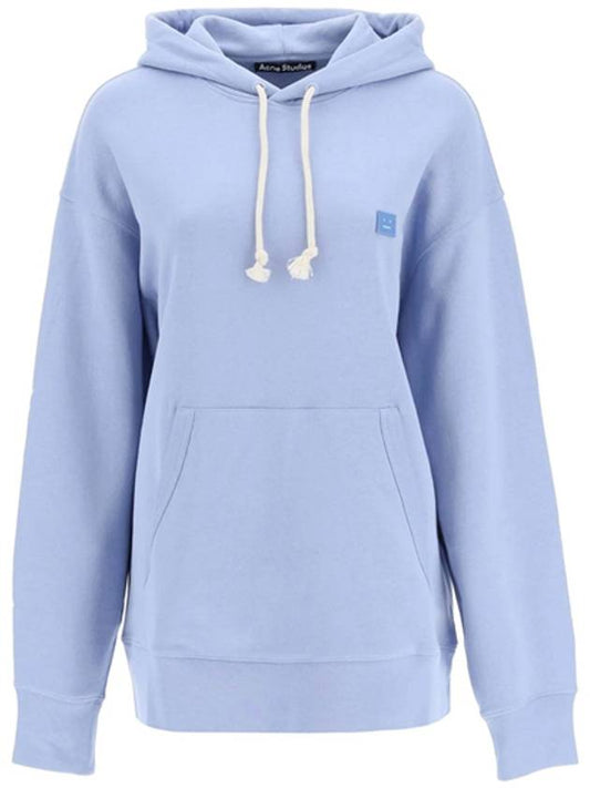 Women's Nash Face Patch Hoodie Pale Purple - ACNE STUDIOS - BALAAN.