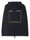 Men's Horseferry Logo Hooded Jacket Black - BURBERRY - BALAAN 4