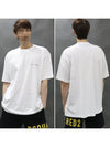 Oversized Signature Logo Short Sleeve T-Shirt White - COMME DES GARCONS - BALAAN 2