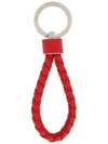 Intrecciato Leather Key Holder Red - BOTTEGA VENETA - BALAAN 2