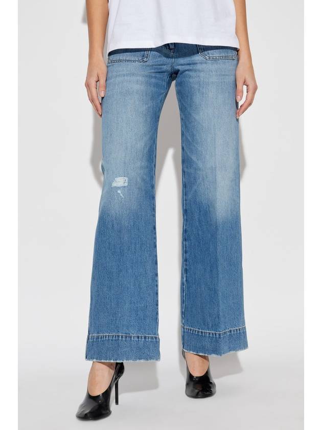 Victoria Beckham Jeans With Logo, Women's, Blue - VICTORIA BECKHAM - BALAAN 3