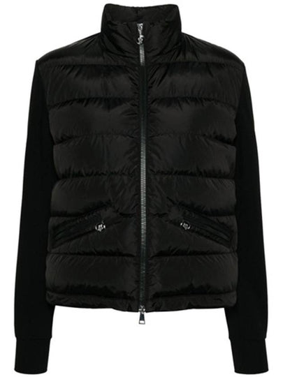 Women's Padding Zip-Up Sweatshirt Black - MONCLER - BALAAN 2