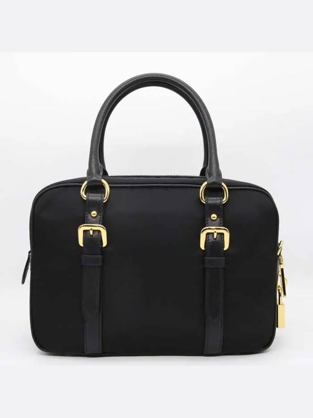 Tesuto Square Saffiano Tote Bag Black - PRADA - BALAAN 5