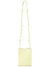 Women's Tangle Small Leather Shoulder Bag Lemon - JIL SANDER - BALAAN 8