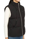 Women's Logo Patch Zipper Padded Vest Black - MOOSE KNUCKLES - BALAAN 7