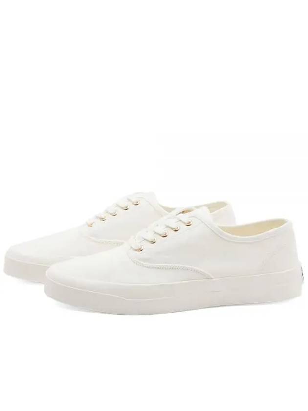Canvas Lace Sneakers White CU04706WW9000 P101 - MAISON KITSUNE - BALAAN 1