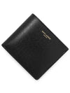 East West Coating Leather Half Wallet Black - SAINT LAURENT - BALAAN 2