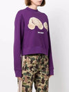 bear patch crew neck sweatshirt - PALM ANGELS - BALAAN.